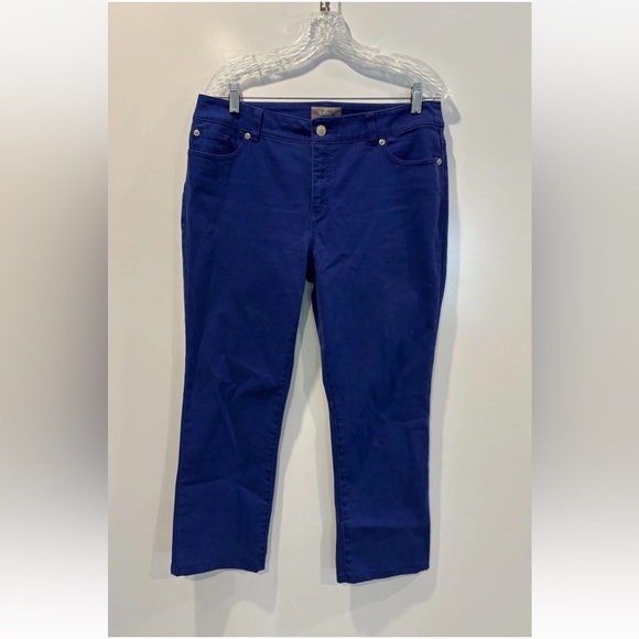 Chico's SO SLIMMING Pants - Chico's SO SLIMMING Blue Cropped Pants Size 1.5 Regular US 10